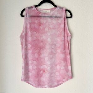 Evolution & Creation Sheer Sleeveless Floral Lightweight Mesh Top Fairy Ethereal